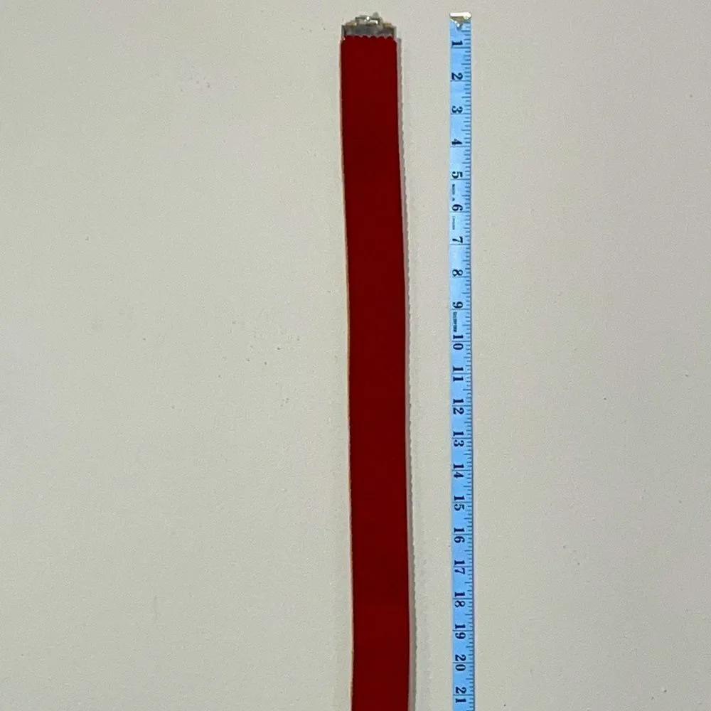 Vintage Red Stretchy Belt.